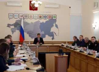 Губернатор Алтайского края Виктор Томенко принял участие в видеоселекторе по подготовке к прохождению весеннего половодья и пожароопасного сезона